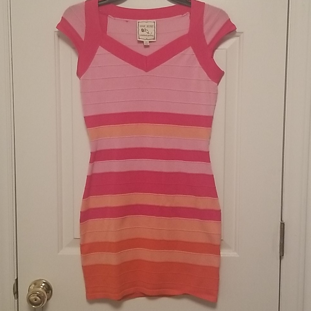 Pink Rose Mini Dress